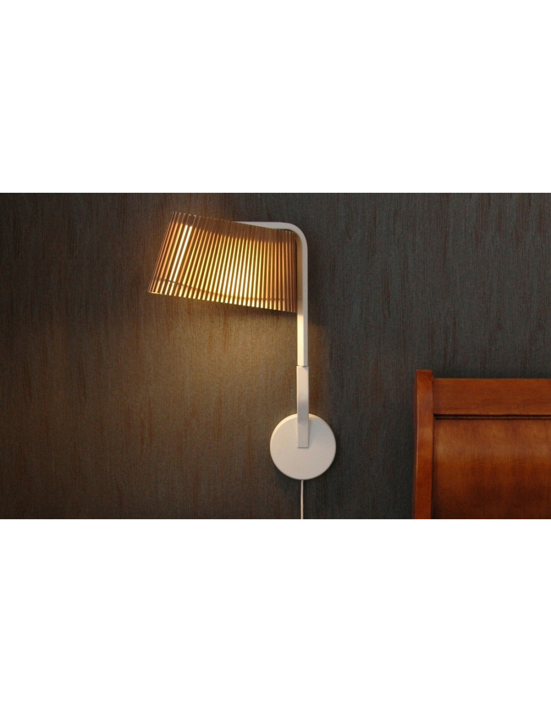 Applique Bois Scandinave : Applique murale Liseuse Led au design scandinave Owalo 7030 en bois Applique Bois Scandinave : Applique murale Liseuse Led au design scandinave Owalo 7030 en bois