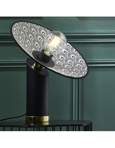 Télécharger gratuitement Images Lampe A Poser Gatsby Paon Noir En Metal Par Market Set le plus cool salutations