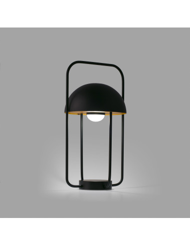 Lampe à poser portable JELLYFISH Led dimmable noir et or en Lampadaire contemporain JELLYFISH Led dimmable noir et or en