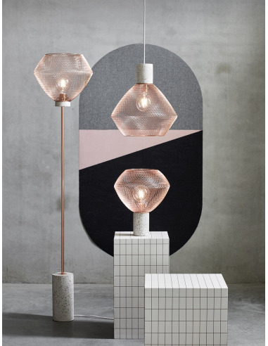 Lampe A Poser Venezia Big Avec Base En Ceramique Et Abat Jour En Metal Cuivre Par Market Set