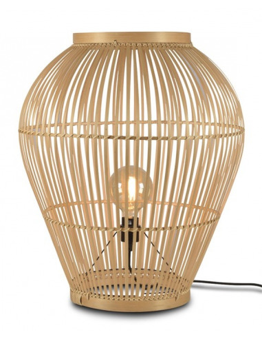 Lampe Tuvalu Large H 70 cm en bamboo au design naturel par Good & Mojo
