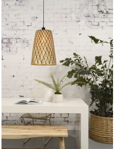 Suspension Kalimantan small en Bambou naturel au design naturel par Good & Mojo 2