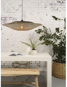 Suspension Kalimantan Ø87cm en Bambou naturel au design naturel par Good & Mojo 2