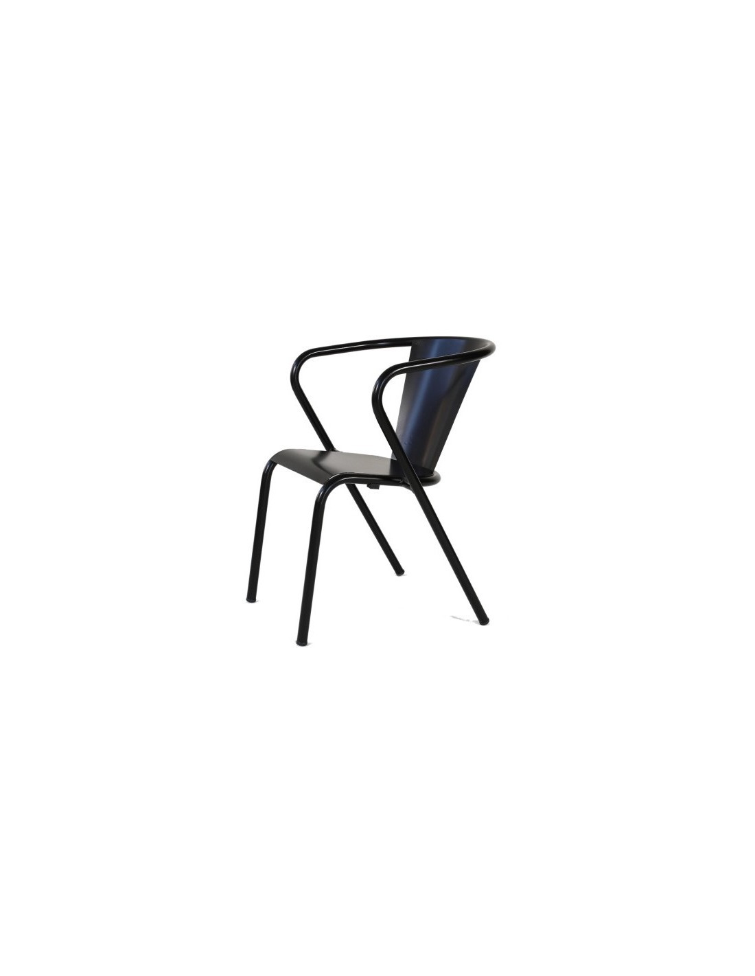 Chaise design BLOW - Chaise moderne noire en matière plastique