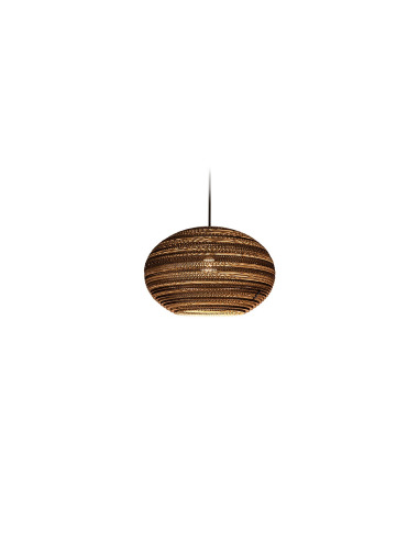 Suspension en carton Lazy Ø 29 cm au design naturel par Think Paper