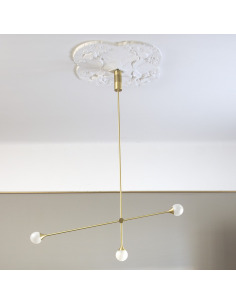 Suspension Bulluram SI-3 en laiton au design chic et élégant 