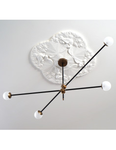 Suspension Bulluram SI-4 en laiton au design chic et élégant 