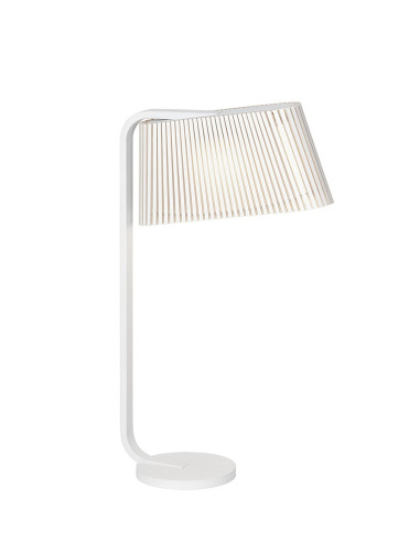 Lampe à poser Led au design scandinave Owalo 7020 en bois naturel 