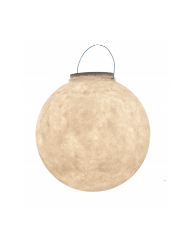 Lampe nomade Luna Take Away en forme de lune en Nebulite par In-es Art Design