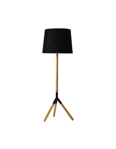 Lampadaire design Lathe Lamp en bois de chêne au design scandinave