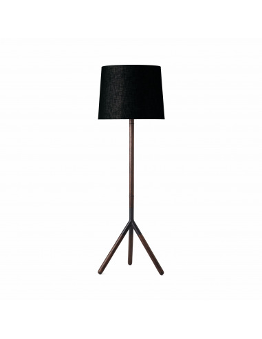 Lampadaire design Lathe Lamp en bois de chêne au design scandinave
