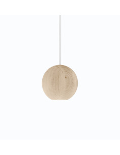 Suspension LED en bois Liuku Ball au design scandinave