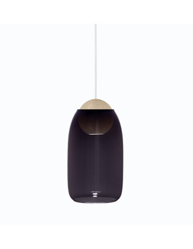 Suspension LED en bois Liuku Ball au design scandinave