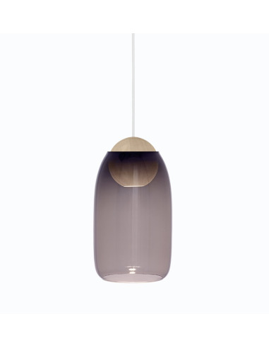 Suspension LED en bois Liuku Ball au design scandinave