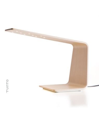 Lampe à poser tactile en bois Led 1 au design scandinave et minimaliste