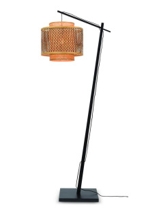 Lampadaire Bhutan avec abat-jour en Bambou naturel au design naturel par Good & Mojo
