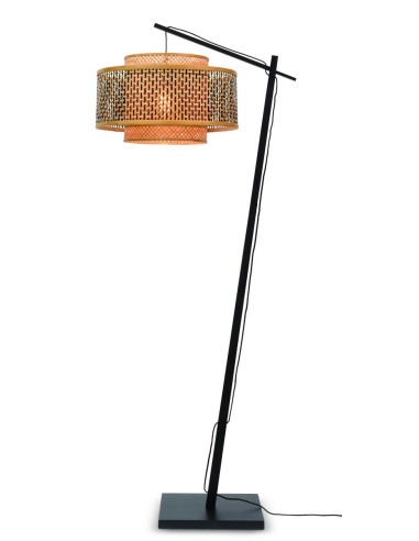 Lampadaire trépied métal noir fil invisible - 160 cm - Luminaires
