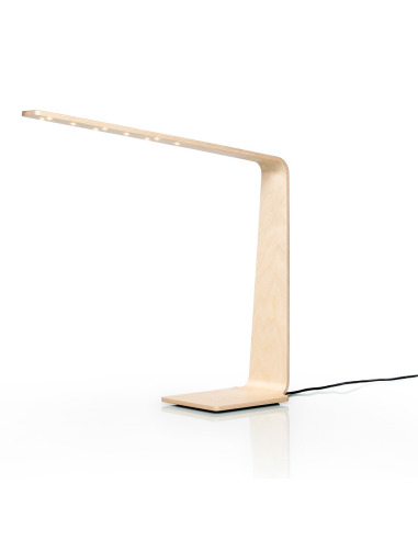 Lampe à poser tactile en bois Led 4 au design scandinave et minimaliste