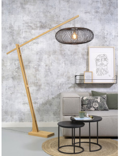 Lampadaire Cango XL en Bambou naturel au design naturel par Good & Mojo 2