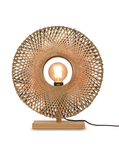 Lampe a poser Kalimantan en Bambou naturel au design naturel par Good & Mojo