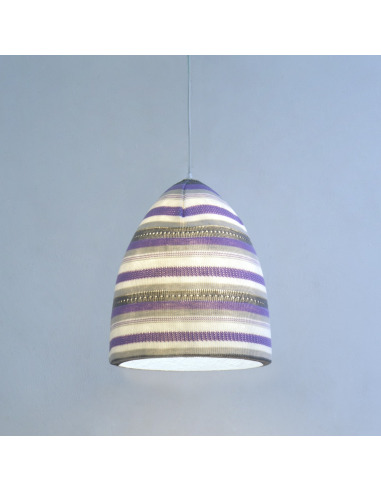 Suspension contemporaine Flower stripe en laine au design moderne et original