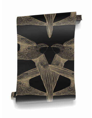 Téléchargement gratuit Images Papier Peint Design Intisse Black Birds Grands Oiseaux Pret A Poser actualisé par