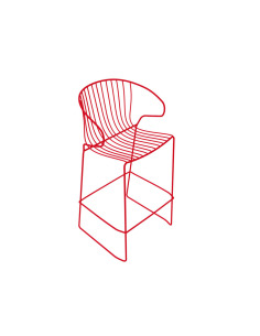 Tabouret Bolonia en acier...