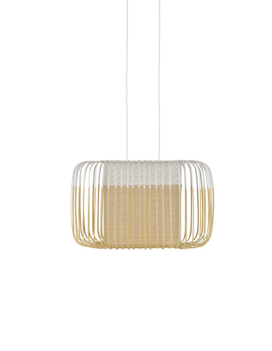 Suspension Bamboo oval en bambou au design naturel par Arik Levy x Forestier