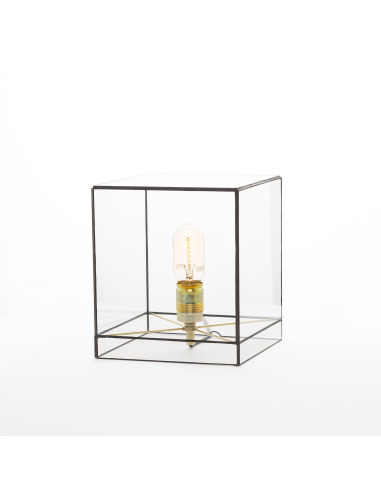 Lampe à poser géométrique grande Lou au design minimaliste et vintage