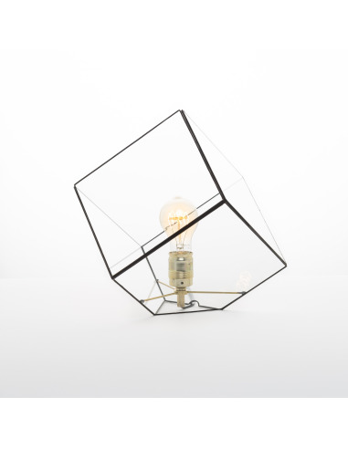 Lampe à poser géométrique grande Liv au design minimaliste et vintage