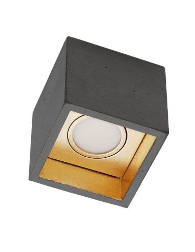 Plafonnier Design B7 Cubic en gris claire en béton par Stefan Gant x Gant Light