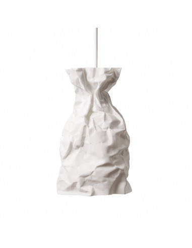 Suspension Crinkle Paper en résine en forme de papier froissé par Haoshi