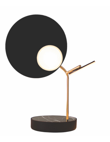 Lampe à poser Ballon noir LED au design scandinave par Tunto