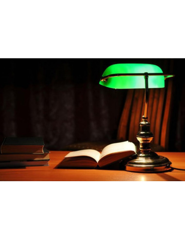 Lampe de Banquier Vintage Verte - Une Touche de Charme Rétro – Collection  Vintage Shop