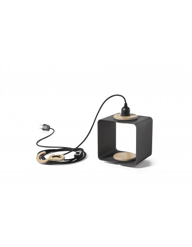 Lampe à poser baladeuse / Suspension Lampania au design contemporain en contreplaqué