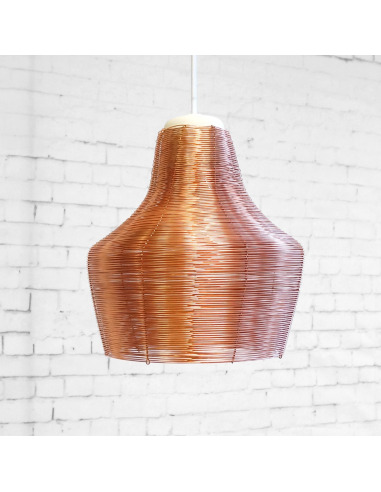 Suspension design en cuivre Copper lamp Wide