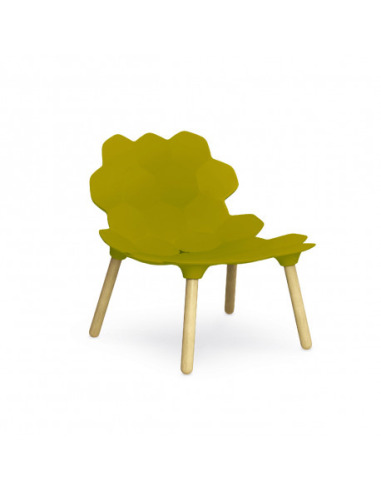 Chaise Tarta en polyuréthane or laqué _ Otoko Design