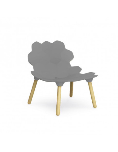 Chaise Tarta en polyuréthane argent laqué _ Otoko Design