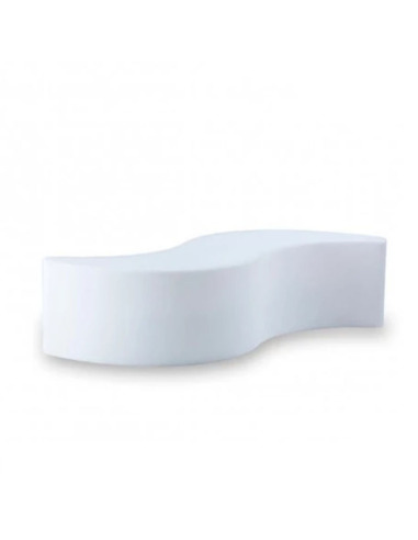 Banc Wave en polyéthylène par Giò Colonna Romano Blanc _ Otoko Design