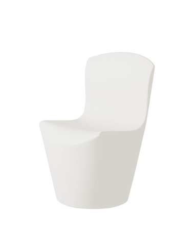 Chaise Zoe en polyéthylène par Guglielmo Berchicci x SLIDE Studio Blanc