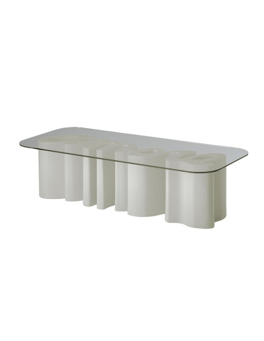 Table basse Amore en polyéthylène Blanc