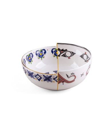 Bol hybride Tiwanaku en porcelaine par CTRLZACK x Seletti