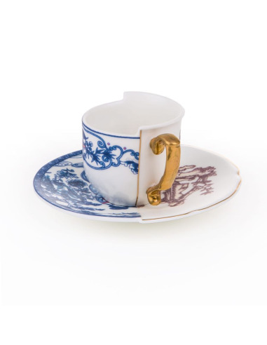 Tasse à café hybride Eufemia en porcelaine par CTRLZACK x Seletti