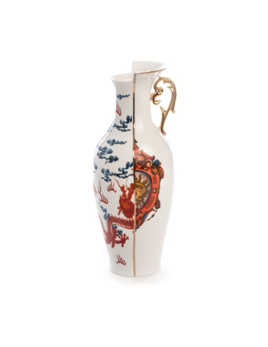 Vase hybride Adelma en porcelaine par CTRLZACK x Seletti