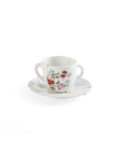 Tasse à café Kintsugi en porcelaine par Marcantonio x Seletti