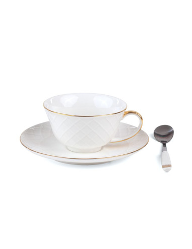 Tasse à thé avec cuillère Guiltless Giunone en porcelaine par Tarin x Seletti 1