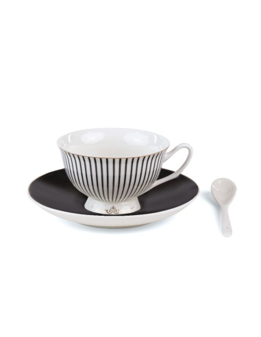 Tasse à thé avec petite cuillère Tacita Guiltless  en porcelaine par Tarin x Seletti