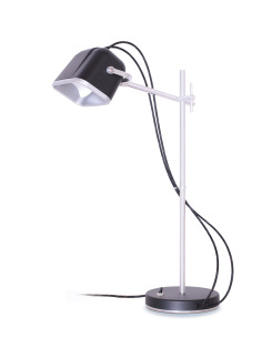 Lampe à poser vintage MOB en aluminium naturel par Swabdesign