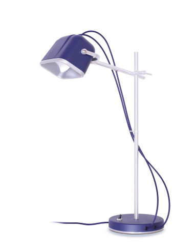 Lampe à poser vintage MOB en aluminium naturel par Swabdesign