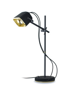 Lampe à poser vintage MOB en aluminium anodisé noir par Swabdesign